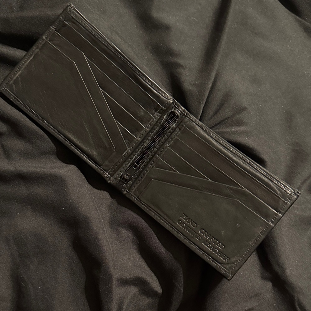 Black Handcrafted genuine Leather Wallet